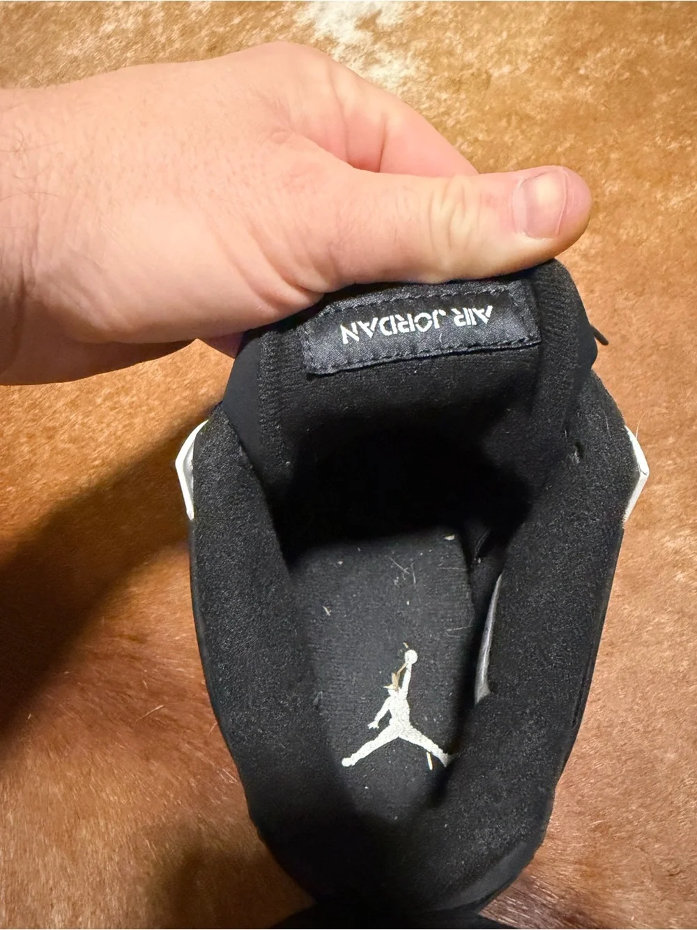 Nike Air Jordan 4 Black/White Men's Athletic Sneakers